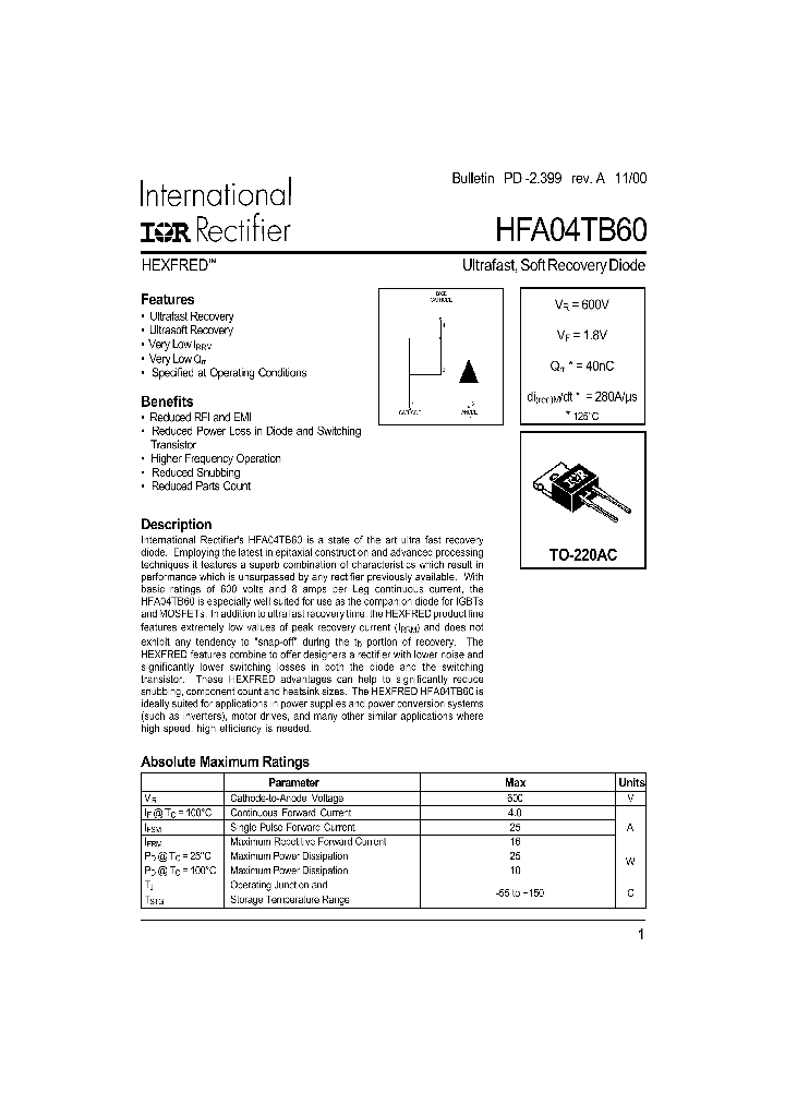 VS-HFA04TB60PBF_8155494.PDF Datasheet