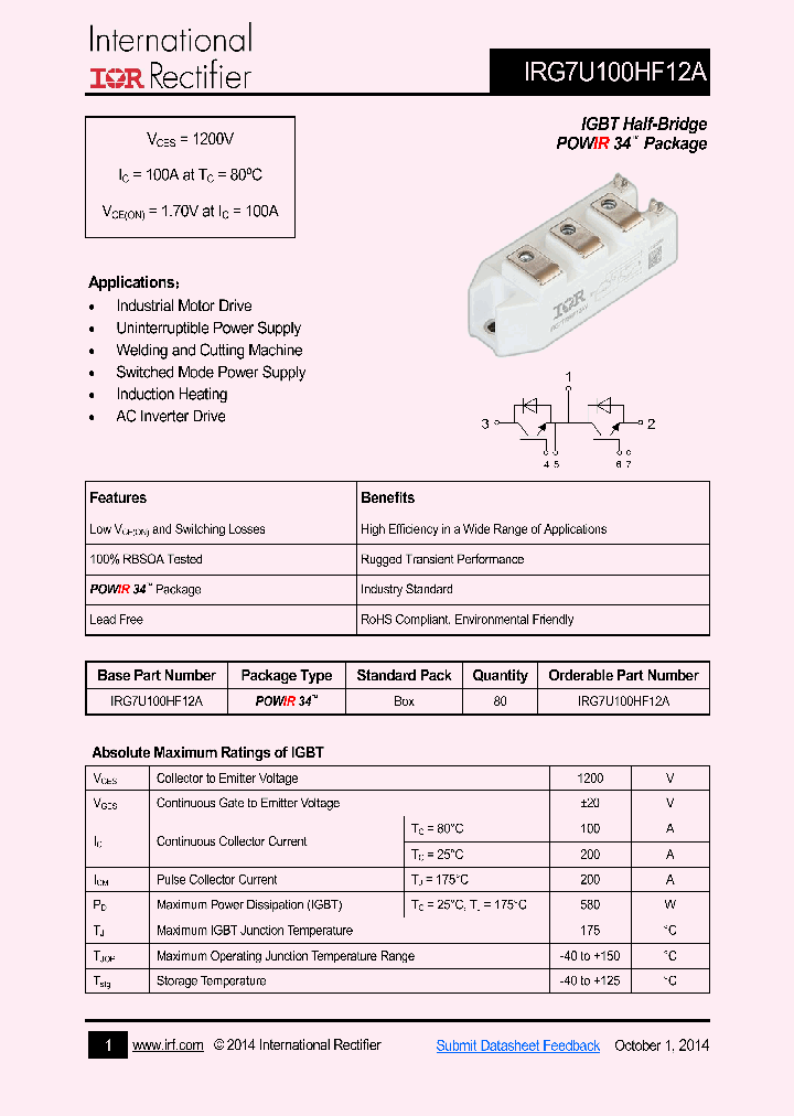 IRG7U100HF12A_8156096.PDF Datasheet