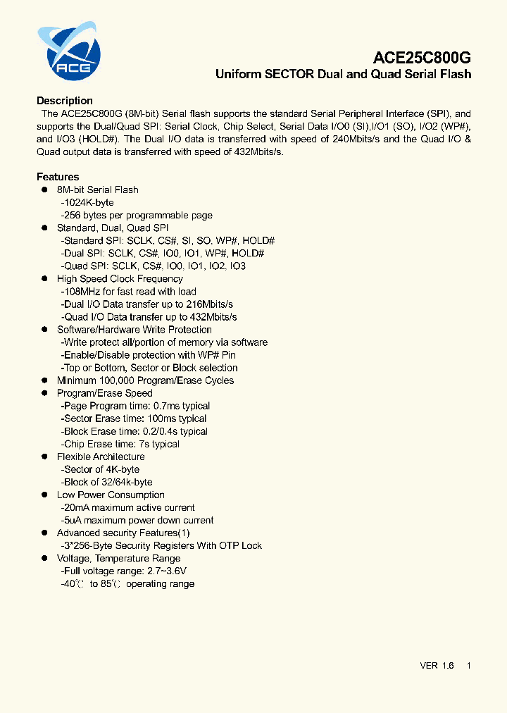 ACE25C800G_8157074.PDF Datasheet