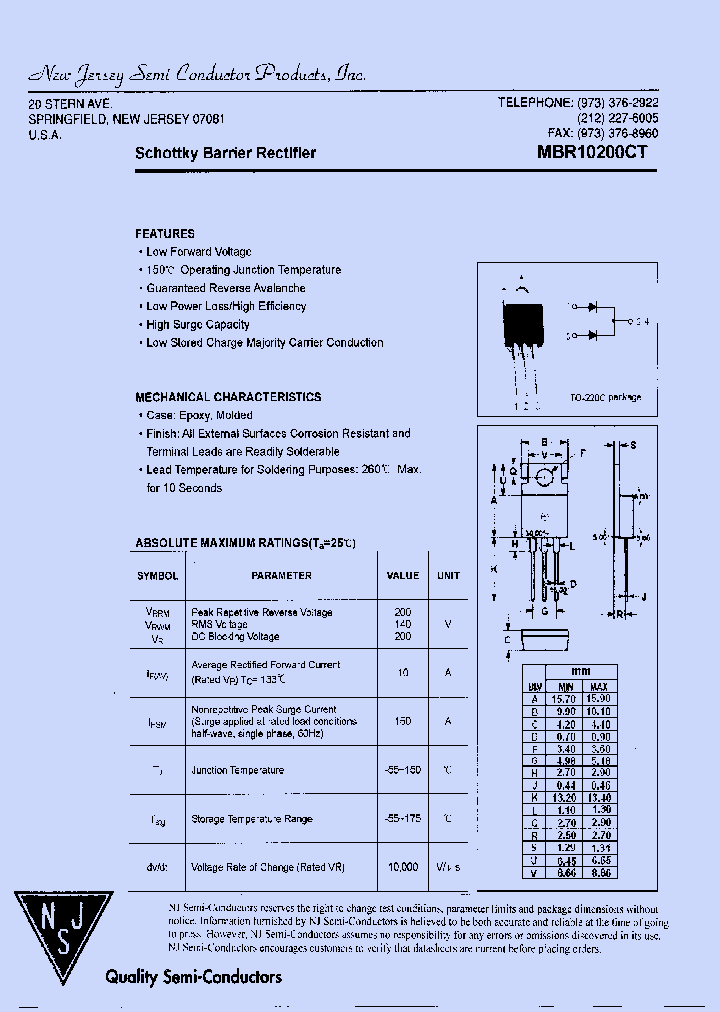 MBR10200CT_8161640.PDF Datasheet
