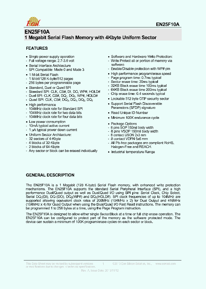 EN25F10A_8161886.PDF Datasheet