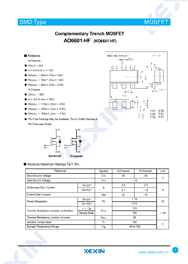 AO6601-HF_8163359.PDF Datasheet