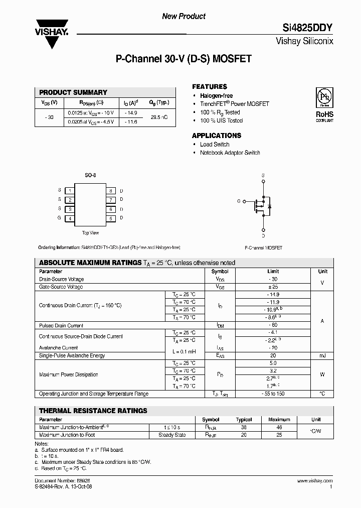 SI4825DDY-T1_8165006.PDF Datasheet
