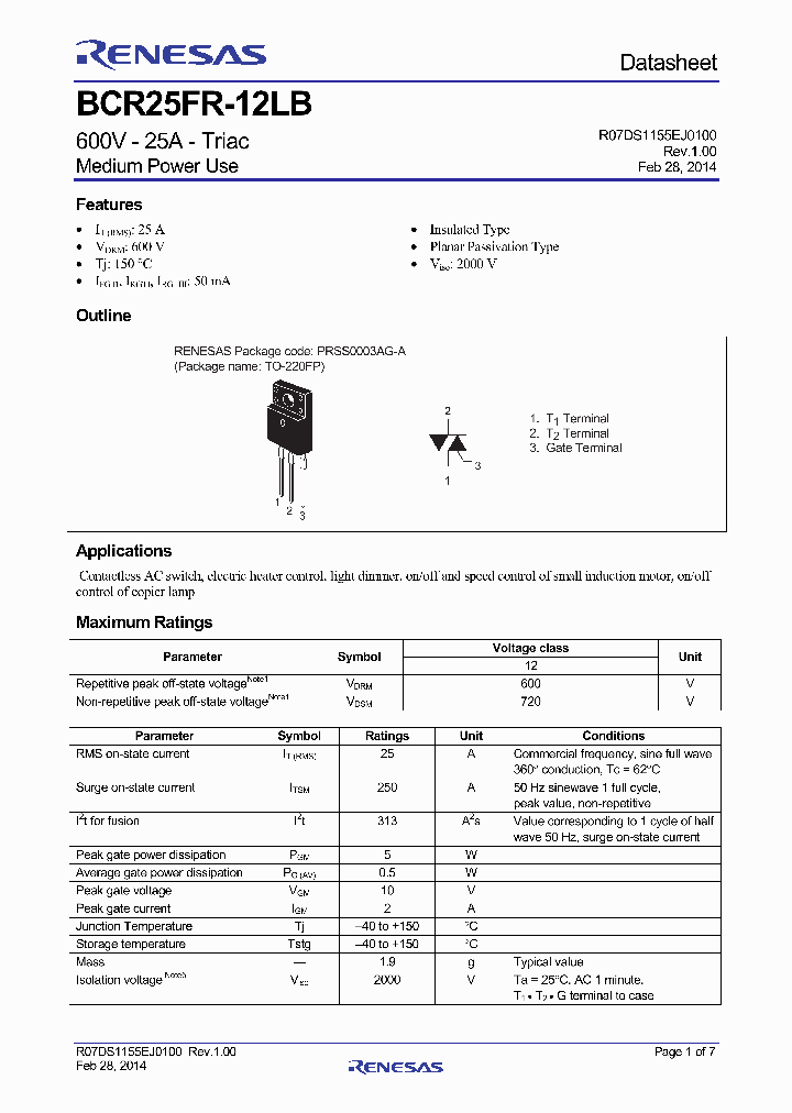 BCR25FR12LB_8167354.PDF Datasheet