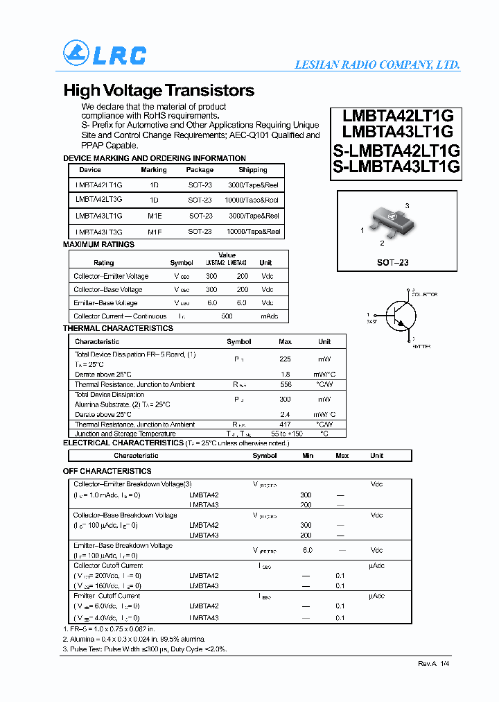 LMBTA42LT1G-15_8167510.PDF Datasheet