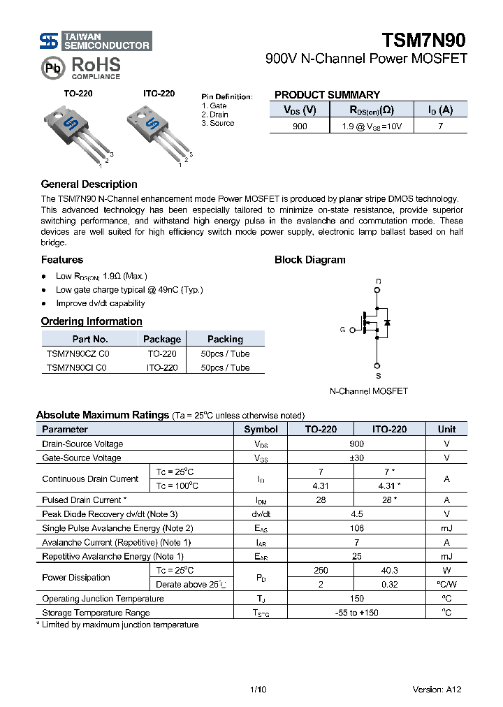 TSM7N90CZC0_8172549.PDF Datasheet