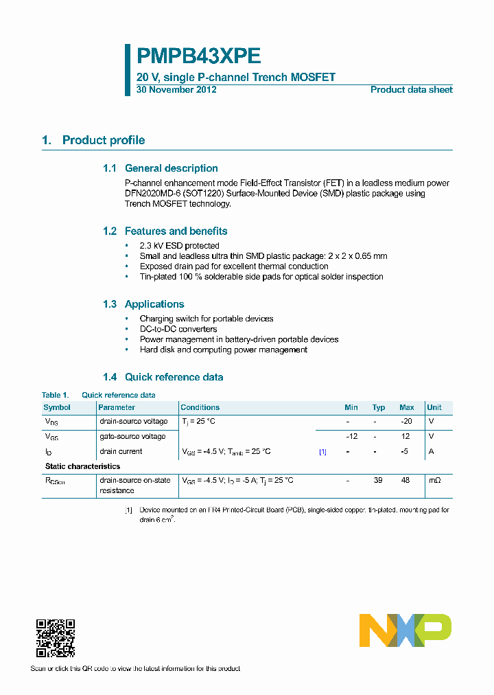 PMPB43XPE_8179542.PDF Datasheet