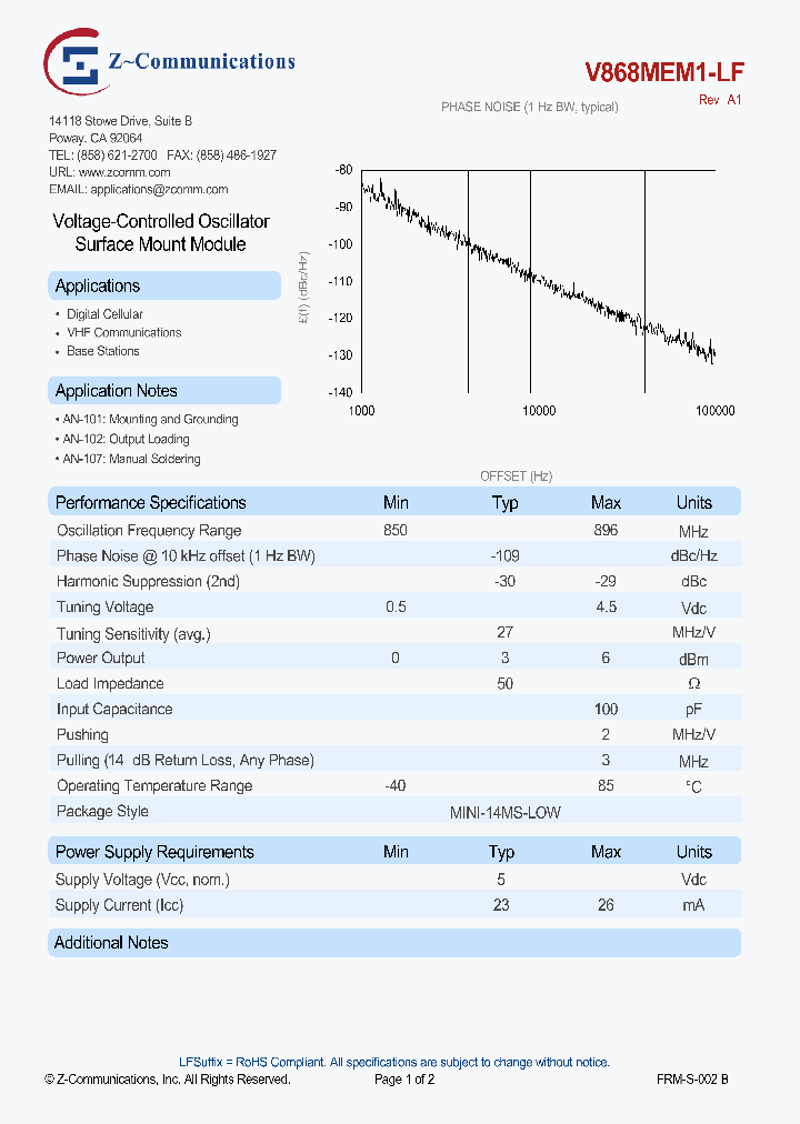 V868MEM1-LF-14_8180532.PDF Datasheet