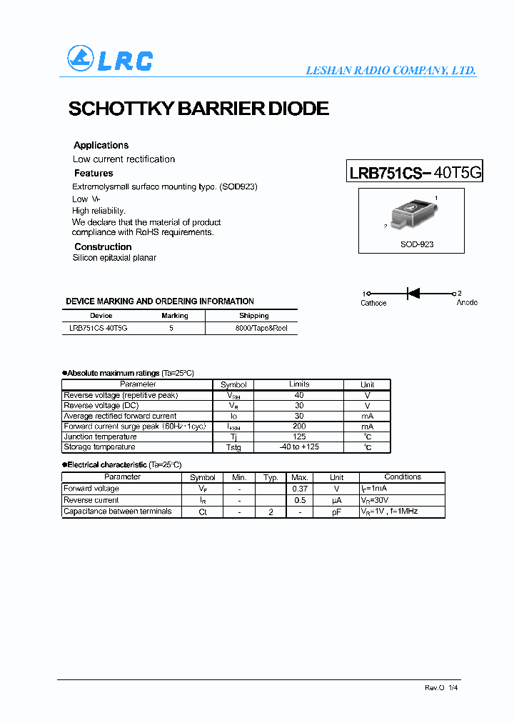 LRB751CS-40T5G_8181174.PDF Datasheet