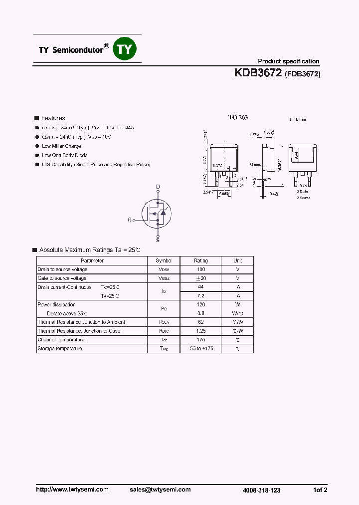 KDB3672_8193394.PDF Datasheet