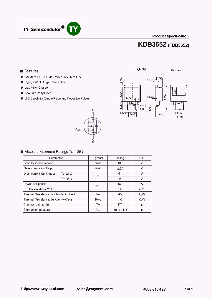 KDB3652_8193393.PDF Datasheet