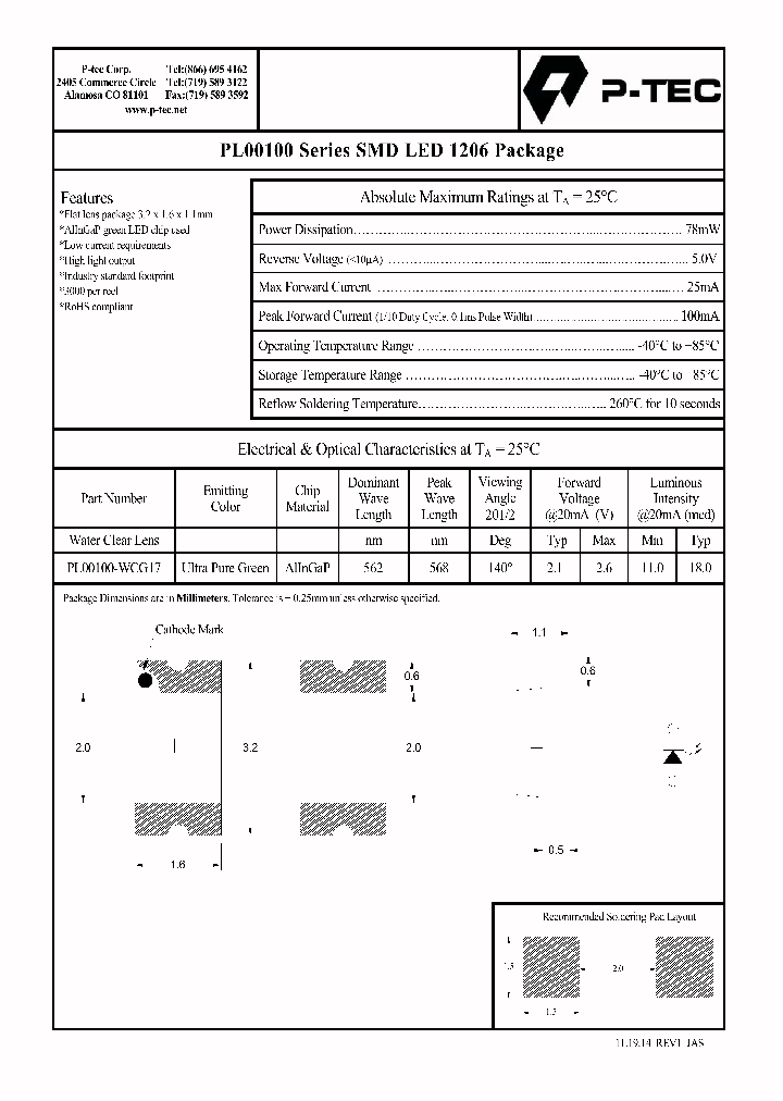PL00100-WCG10_8197625.PDF Datasheet