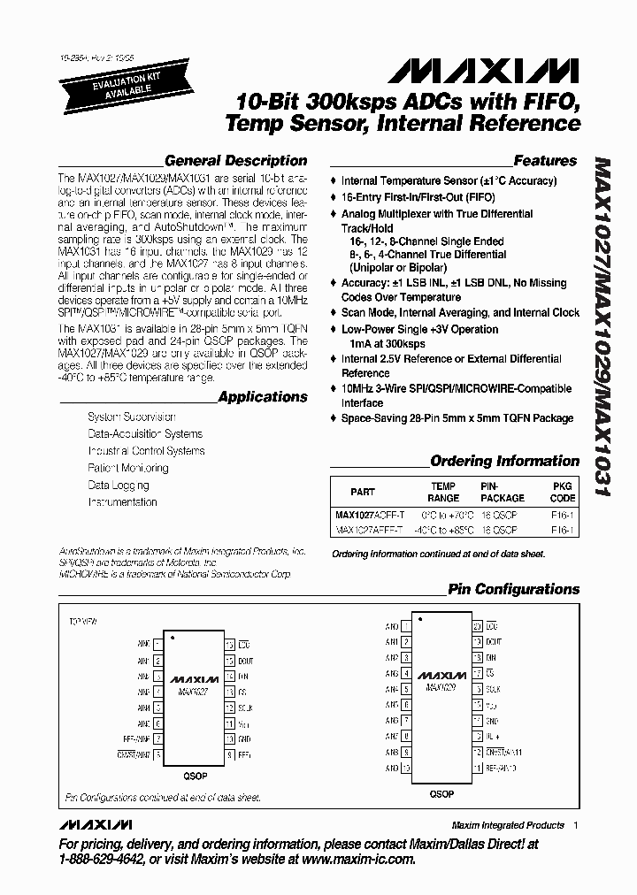 MAX1027BEEE-T_8204697.PDF Datasheet