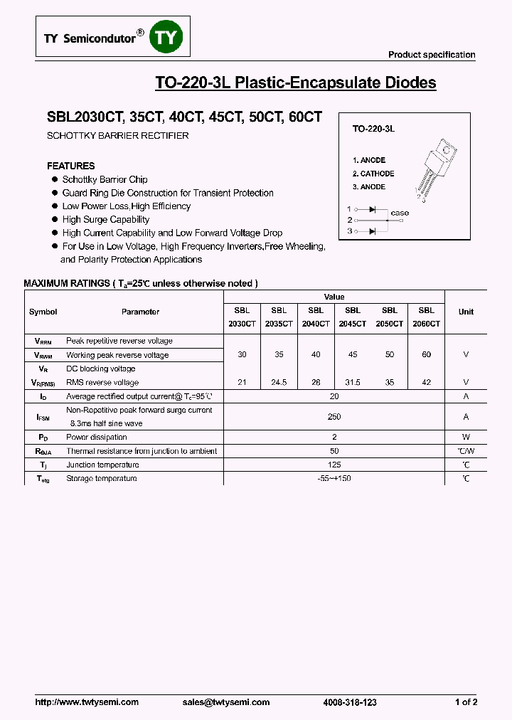 SBL2030CT_8209703.PDF Datasheet
