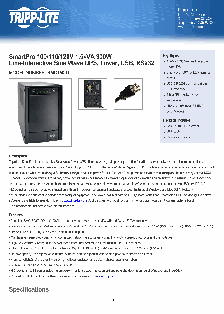 SMC1500T_8217580.PDF Datasheet