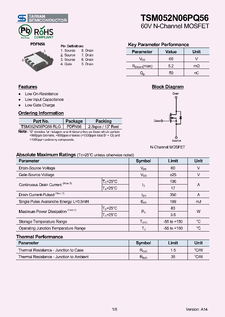 TSM052N06PQ56RLG_8218302.PDF Datasheet