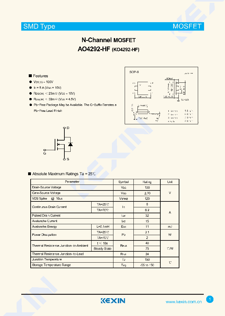 AO4292-HF_8222890.PDF Datasheet