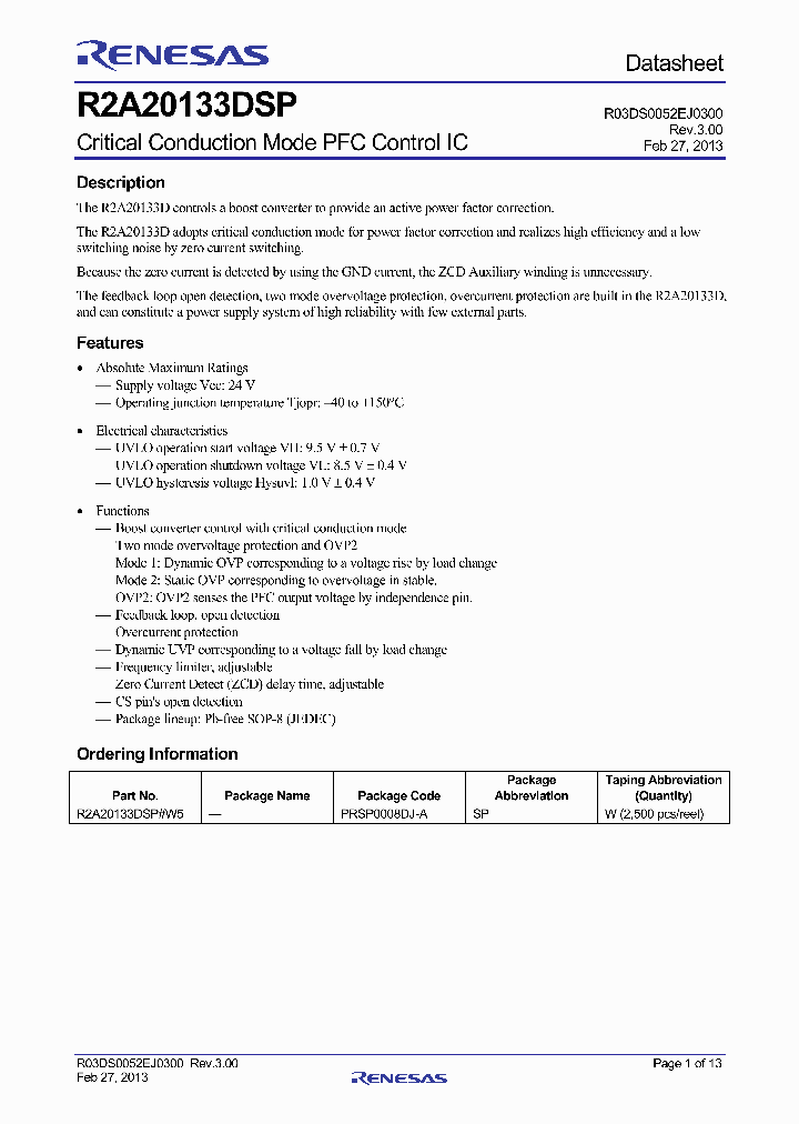 R2A20133DSP-15_8231233.PDF Datasheet