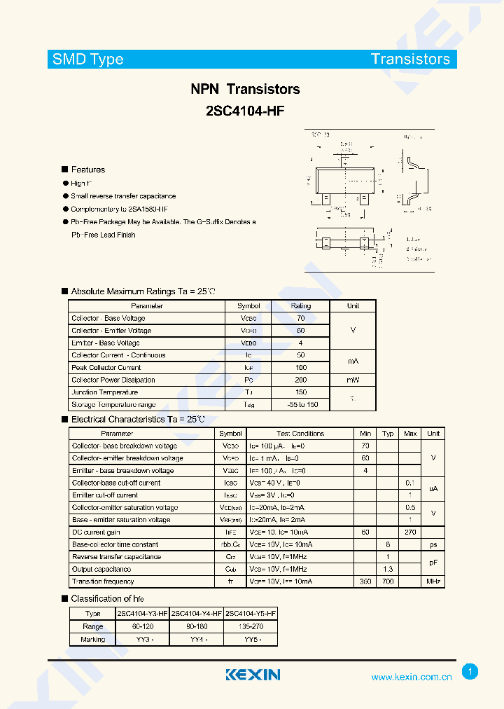 2SC4104-Y4-HF_8238158.PDF Datasheet