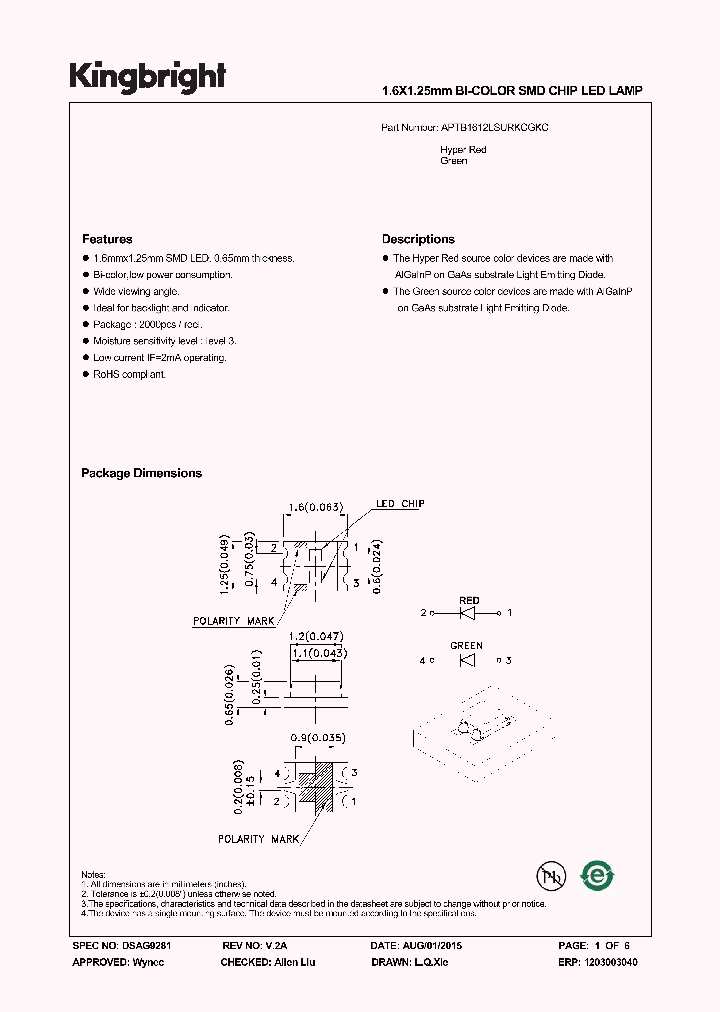 APTB1612LSURKCGKC_8240775.PDF Datasheet