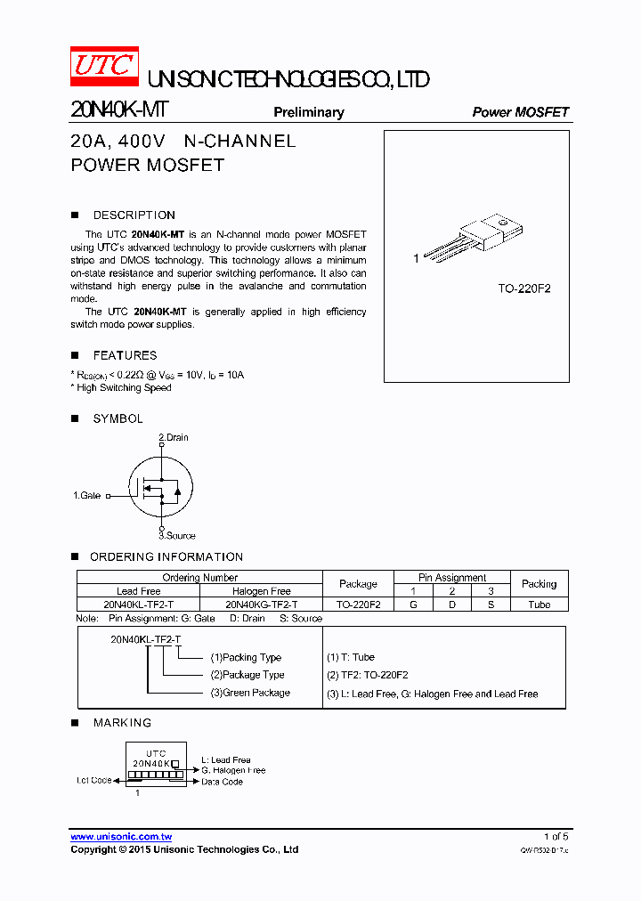 20N40KL-TF2-T_8242897.PDF Datasheet