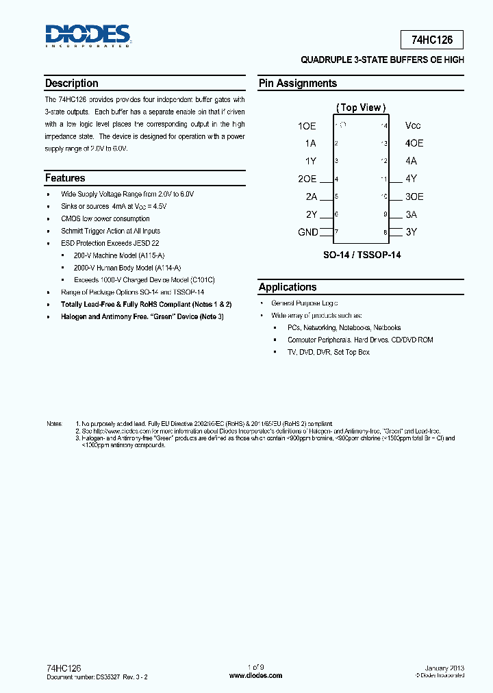 74HC126S14-13_8246258.PDF Datasheet