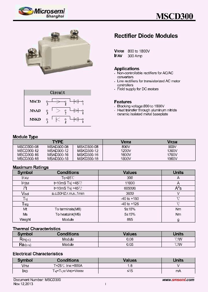 MSKD300-16_8248096.PDF Datasheet