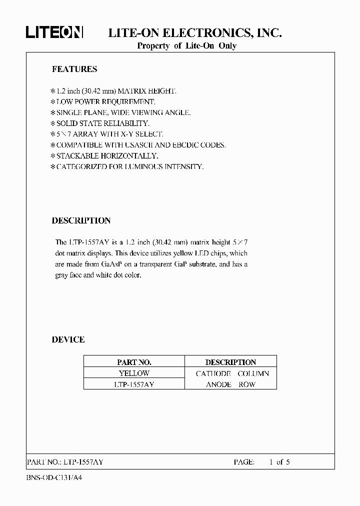 LTP1557AY_7850431.PDF Datasheet