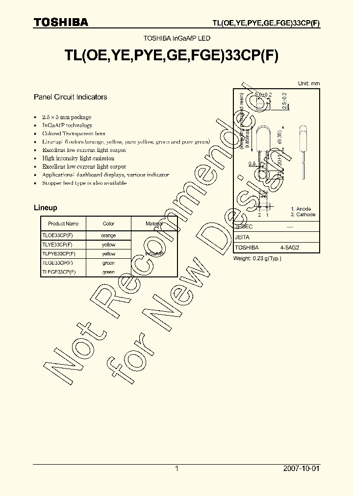TLGE33CPF_8249118.PDF Datasheet