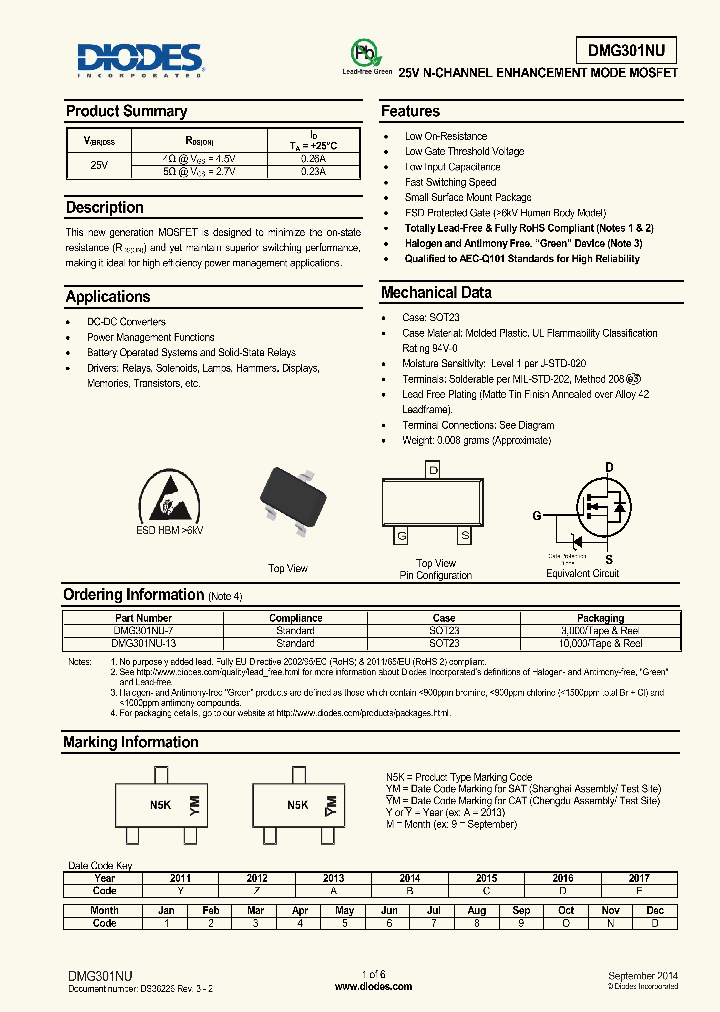 DMG301NU-13_8257136.PDF Datasheet