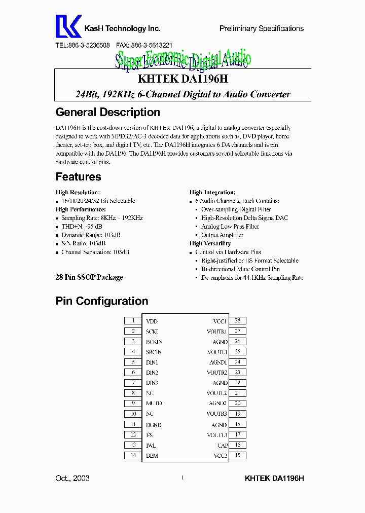 DA1196H_7863564.PDF Datasheet