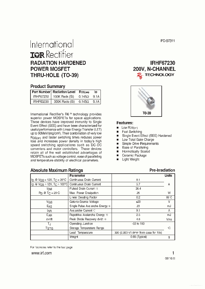 IRHF63230_7874810.PDF Datasheet