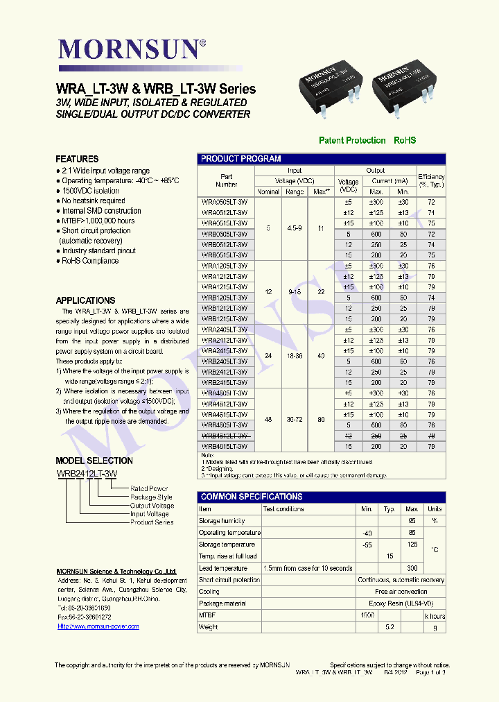 WRB0505LT-3W_8257959.PDF Datasheet