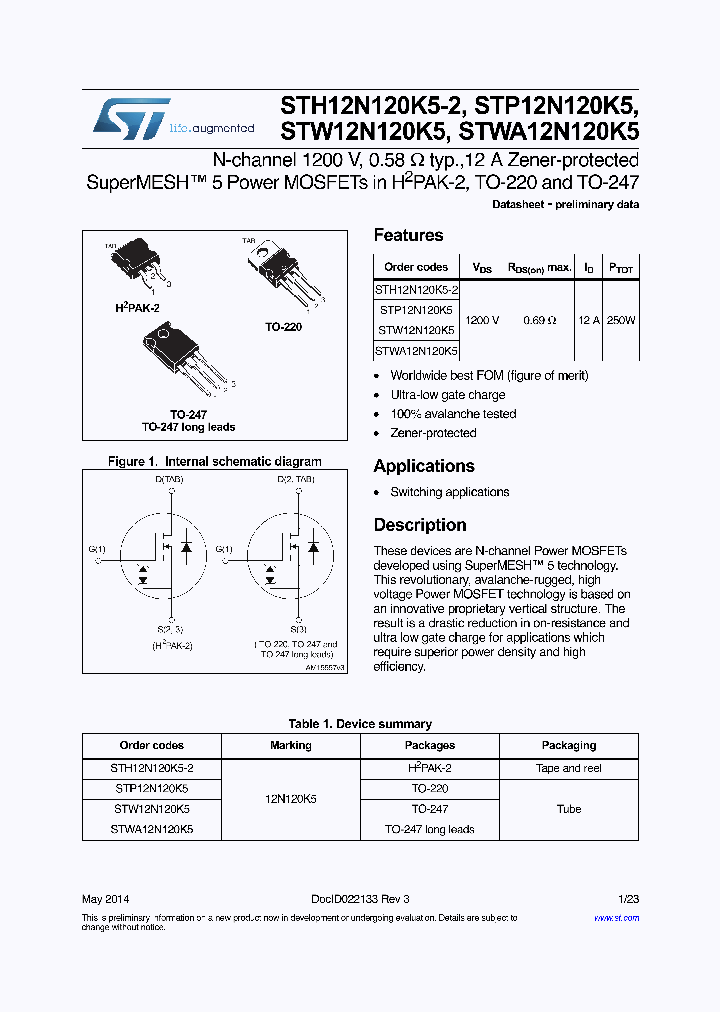 STW12N120K5_8281148.PDF Datasheet