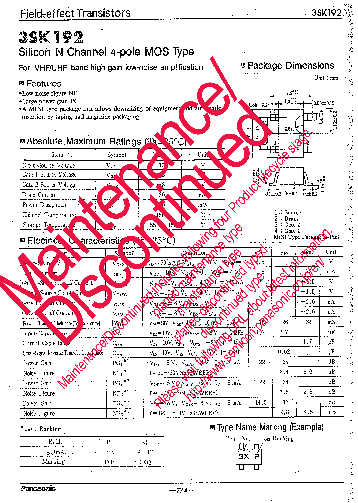 3SK0192_8281258.PDF Datasheet