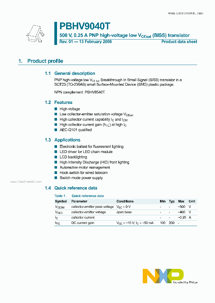 PBHV9040T_7880832.PDF Datasheet