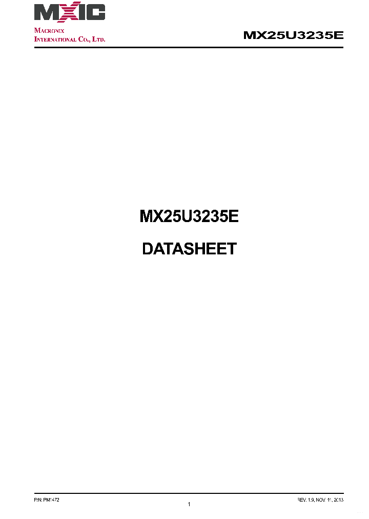 MX25U3235E_7882120.PDF Datasheet
