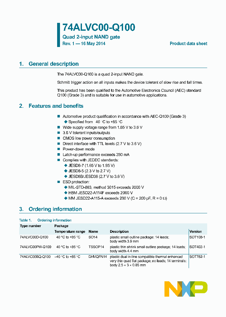 74ALVC00PW-Q100_8282708.PDF Datasheet