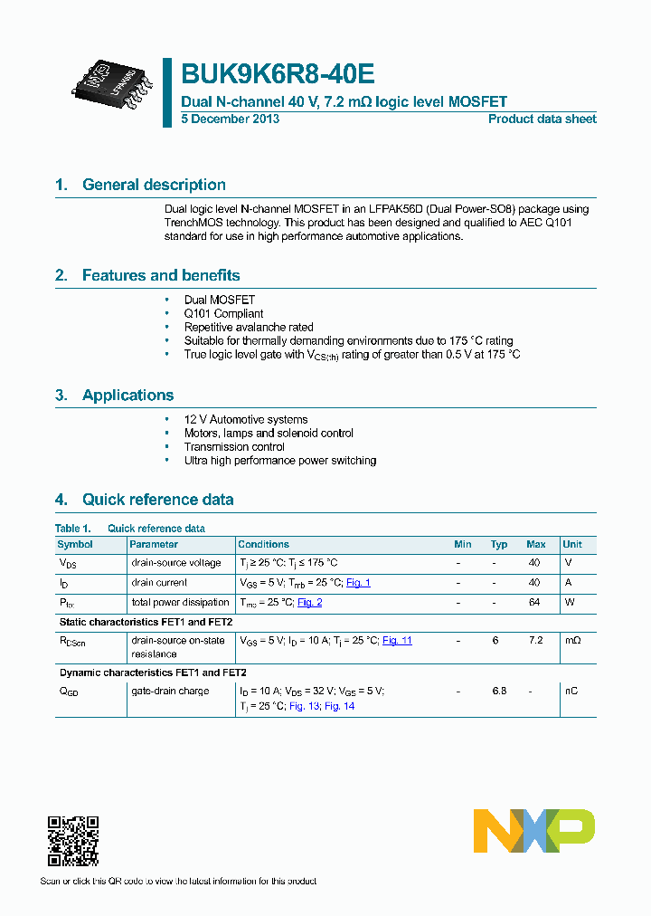 BUK9K6R8-40E_8290950.PDF Datasheet