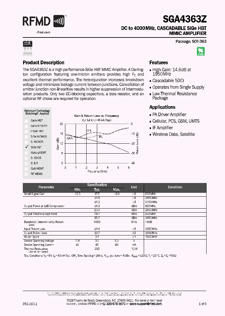 SGA4363ZPCK1_8292945.PDF Datasheet