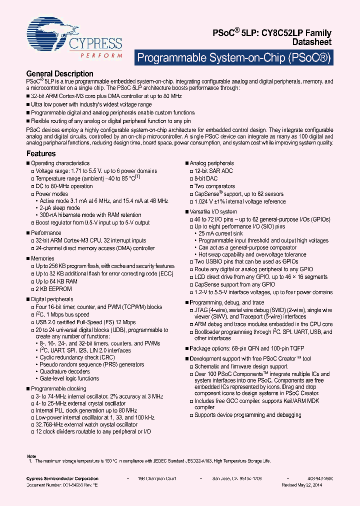 CY8C5268AXI-LP047_8293012.PDF Datasheet