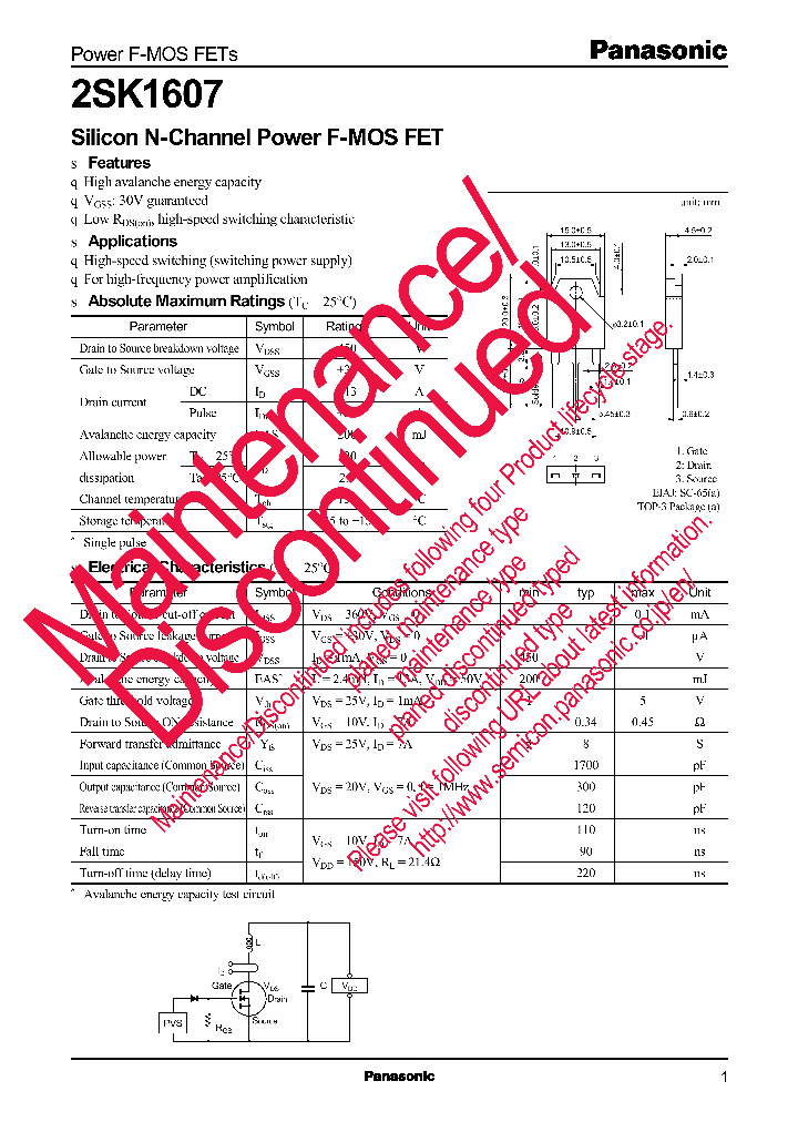 2SK1607_8298386.PDF Datasheet