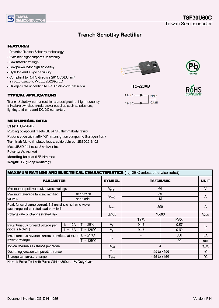TSF30U60C_8307066.PDF Datasheet