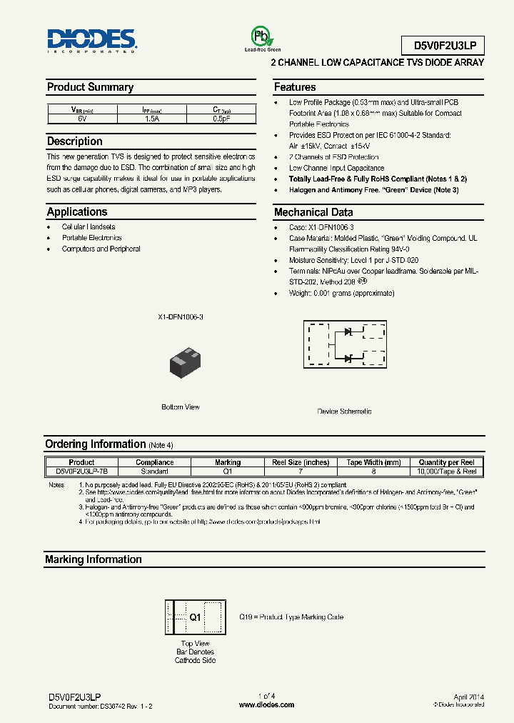 D5V0F2U3LP_8309308.PDF Datasheet