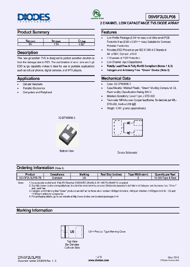 D5V0F2U3LP08_8309310.PDF Datasheet