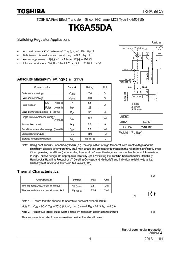 TK6A55DA_8310324.PDF Datasheet