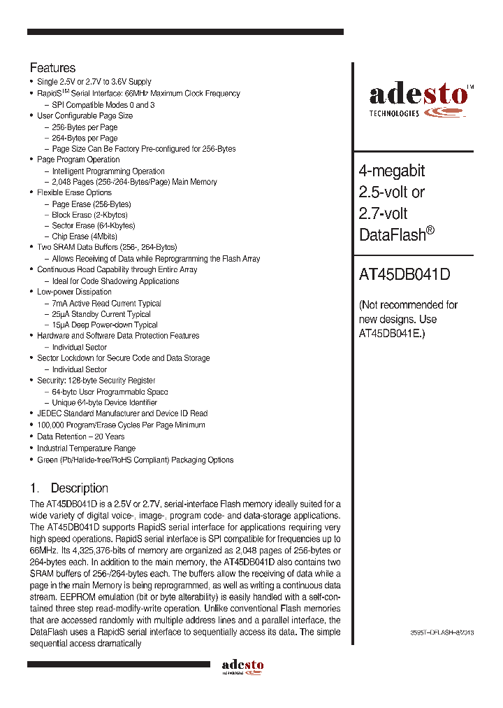 AT45DB041D_8311619.PDF Datasheet