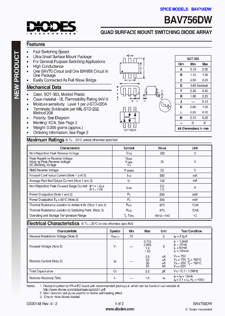 BAV756DW_8314208.PDF Datasheet