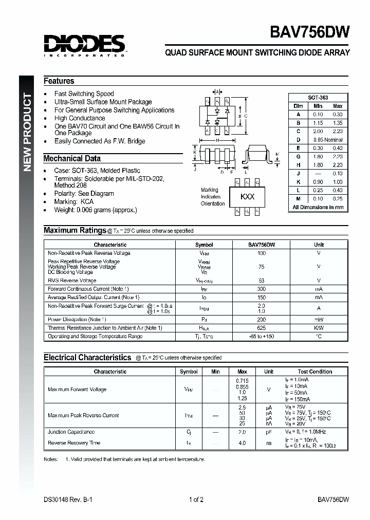 BAW756DW_8314211.PDF Datasheet