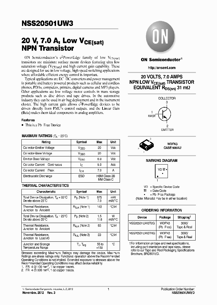 NSS20501UW3_8315809.PDF Datasheet